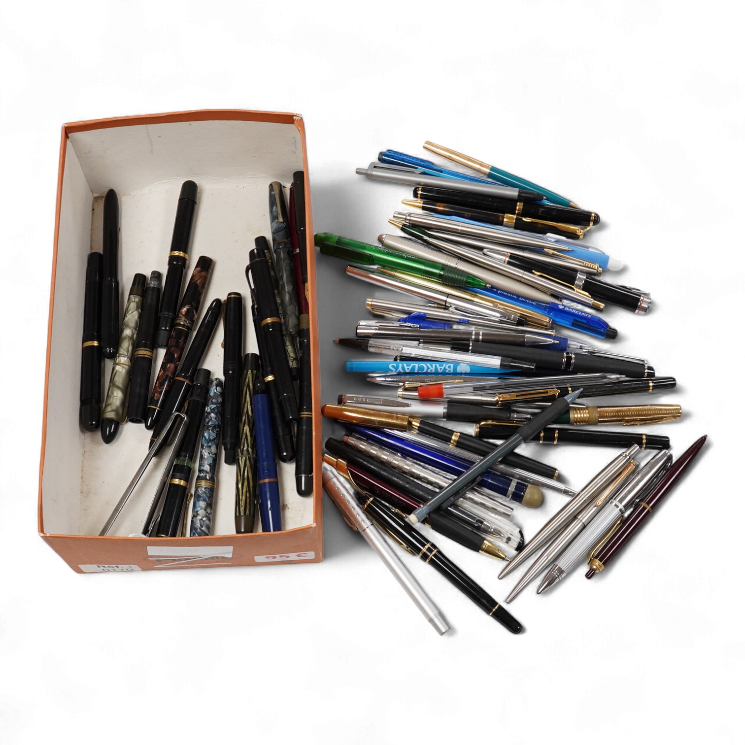 A collection of fountain pens and similar from various countries to include the UK and Germany